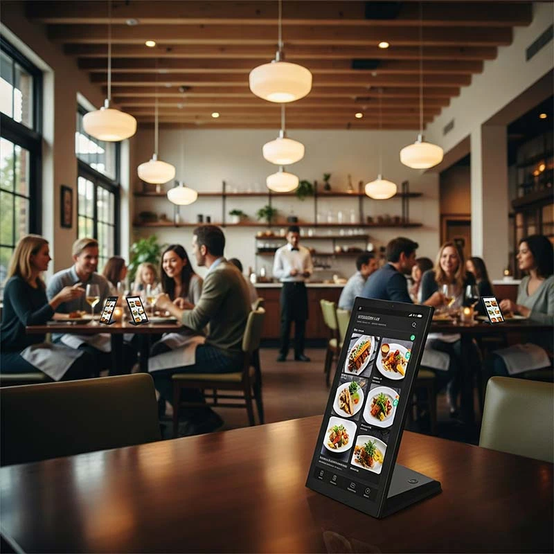 Qtenboard Digital Signage for hotels and cafes to present menus
