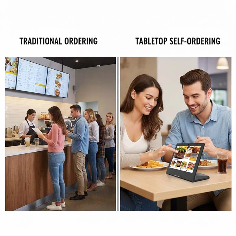 Desktop Digital Menu Board for Self-Ordering