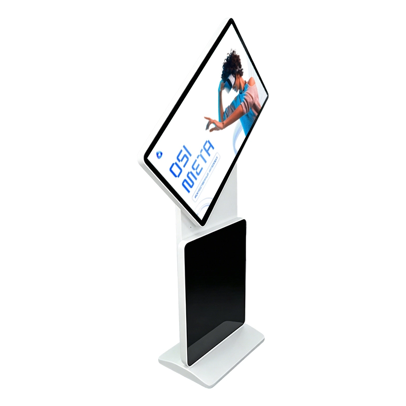 Rotatable Digital Signage | Floor Standing Auto-Rotation Kiosk - Qtenboard