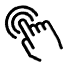 Touch interactive display icon