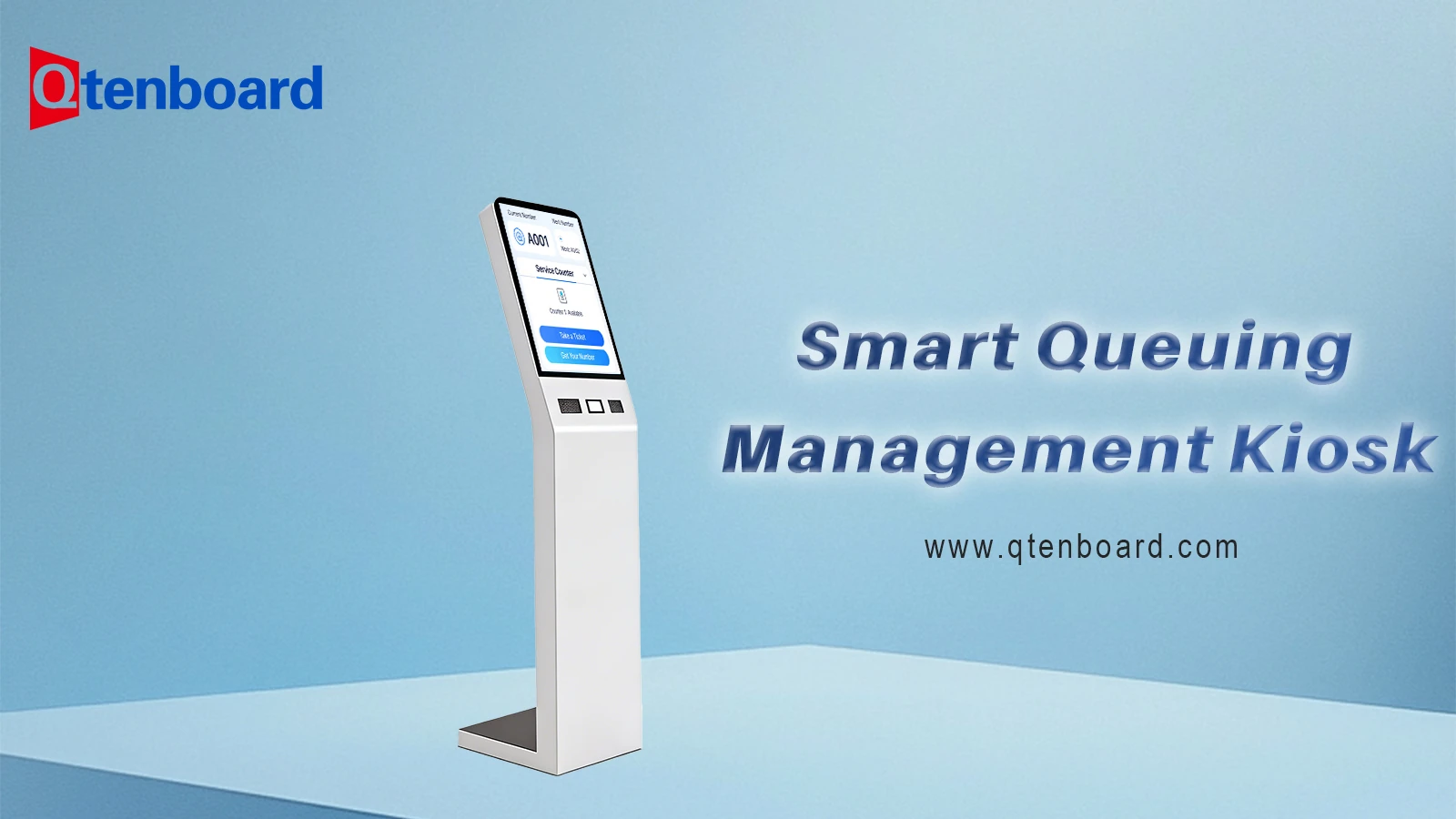 Qtenboard Smart Queuing Management Kiosk