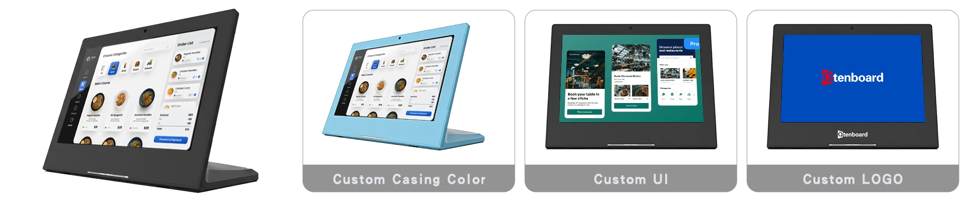 Qtenboard Digital Menu Board OEM & Appearance Customization