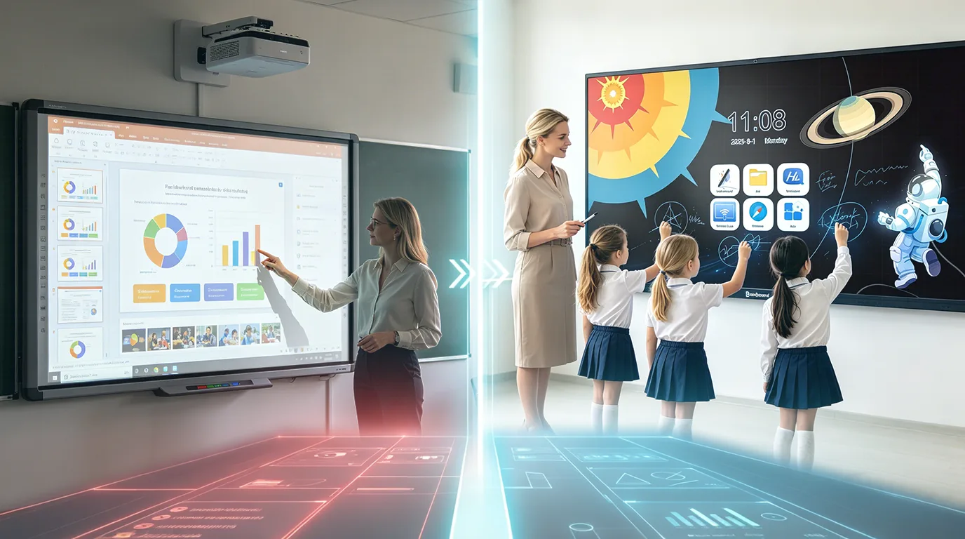Comparison Chart: Traditional Projector vs. Smart Interactive Whiteboard