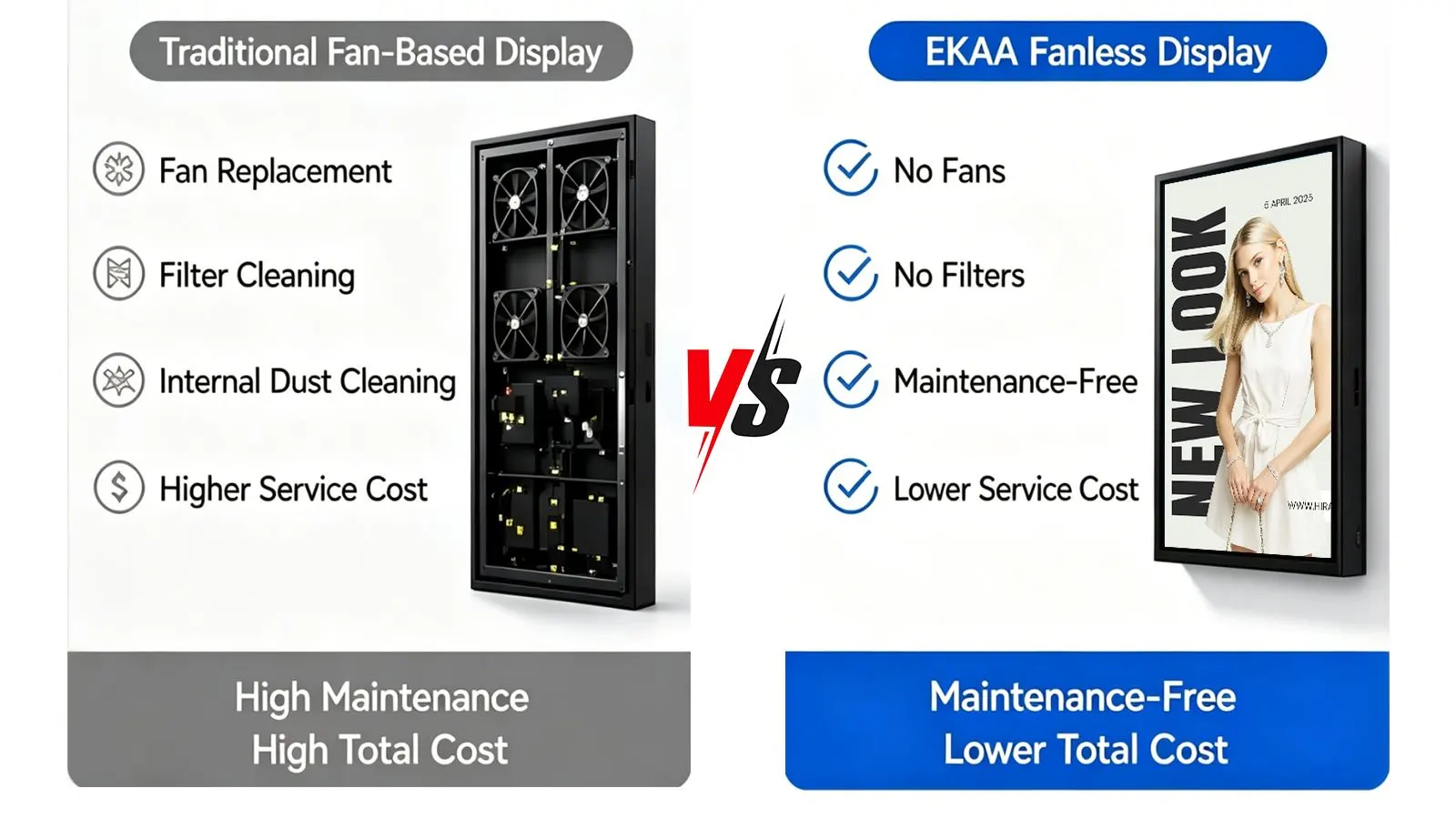 Qtenboard outdoor signage cost comparison chart