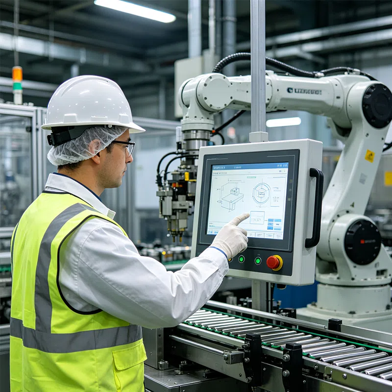 Factory Industrial Automation HMI Control