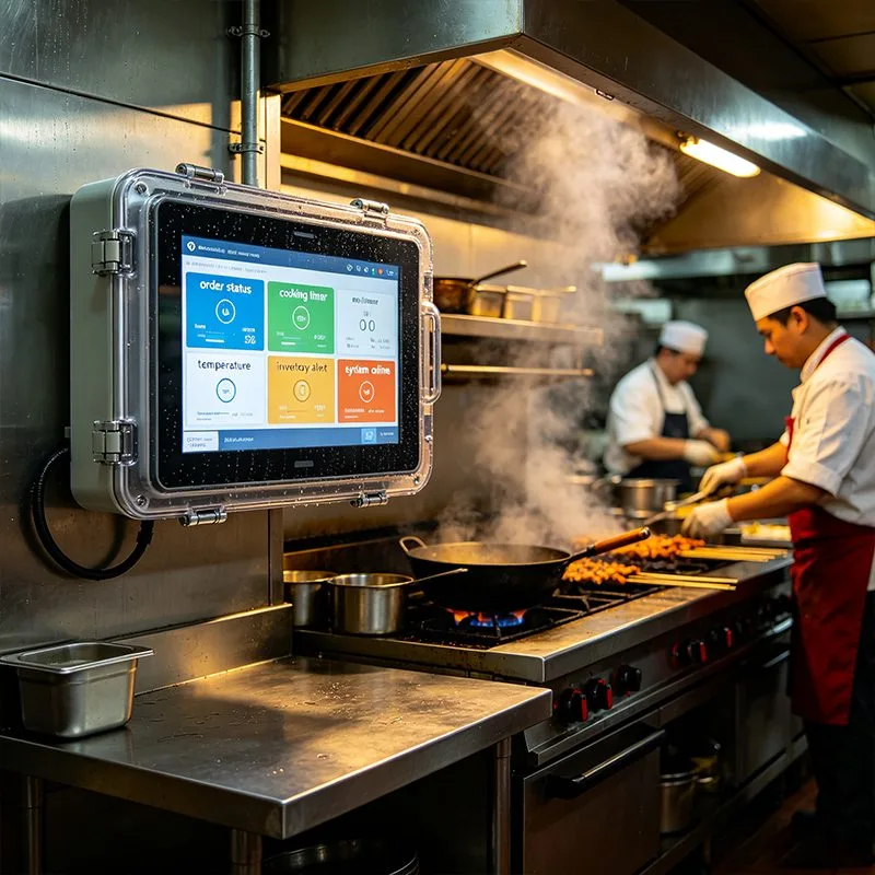 Open Frame Touch Screen Monitor anti oil steam industrial touch screen for commercial kitchen