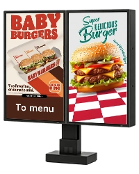 Dual Screen Drive Thru Menu Board