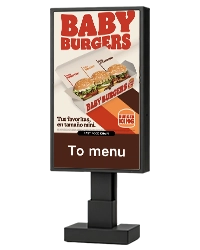 Single Screen Drive Thru Menu Board