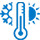 -30℃ to +55℃ Temperature Icon