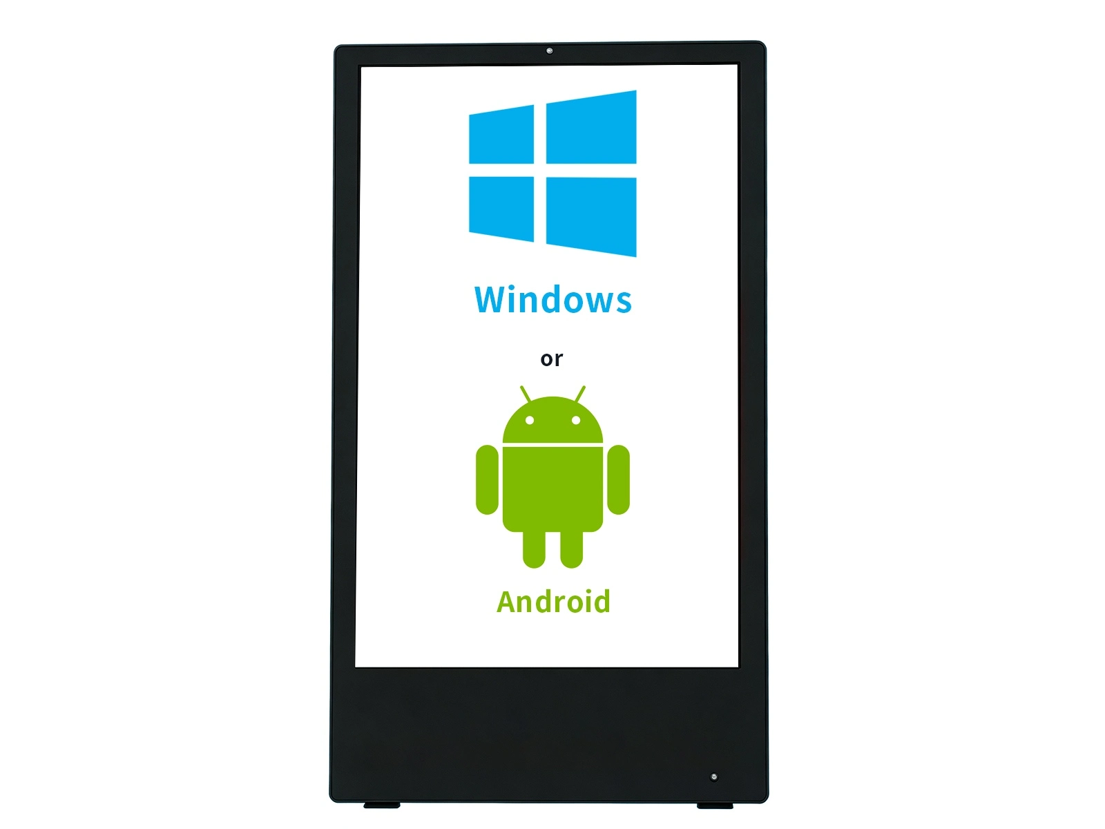 Qtenboard portable outdoor digital signage optional Android or Windows operating system