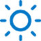 High brightness sun icon