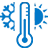 Qtenboard outdoor signage Temperature Icon