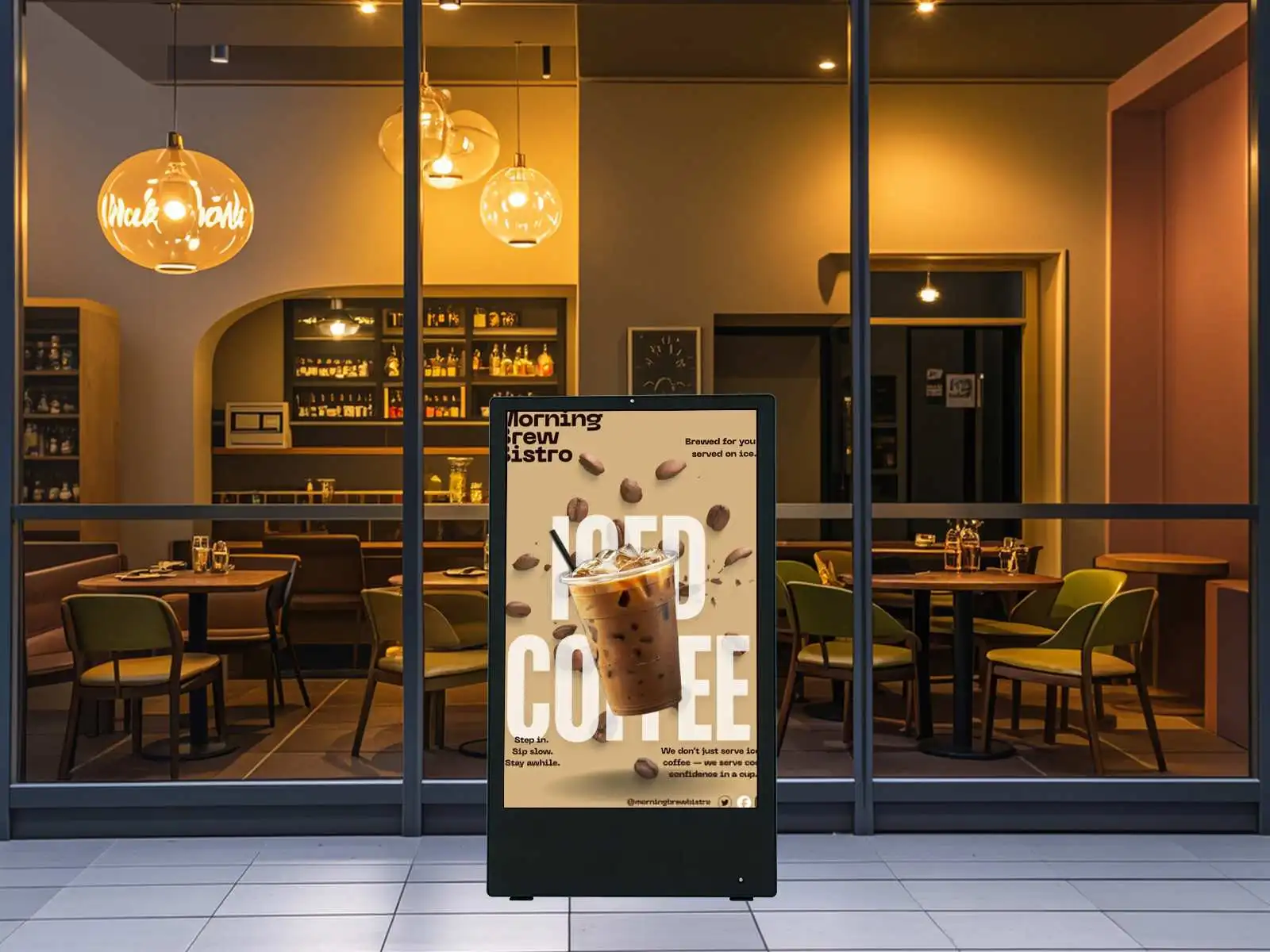 Qtenboard 1500nits high brightness industrial lcd screen outdoor digital signage under direct sunlight