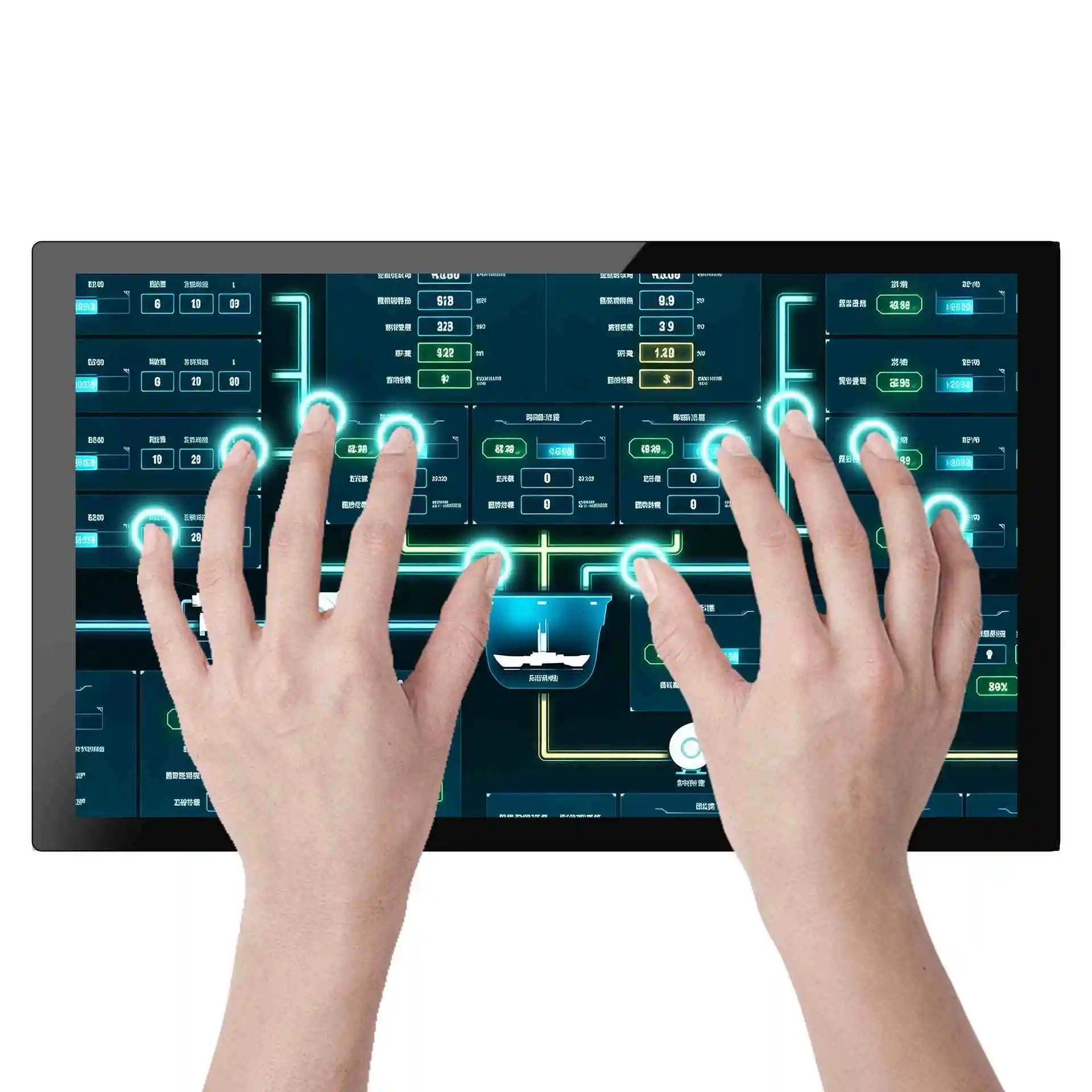 Qtenboard 10-point Multi Touch Demonstration