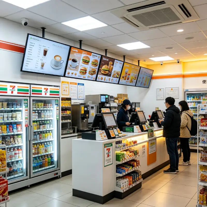 Retail chain store unified display scene