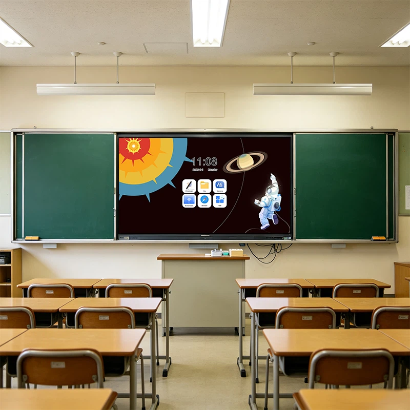 Sliding Combination Boards: Interactive Whiteboard Protection for Schools