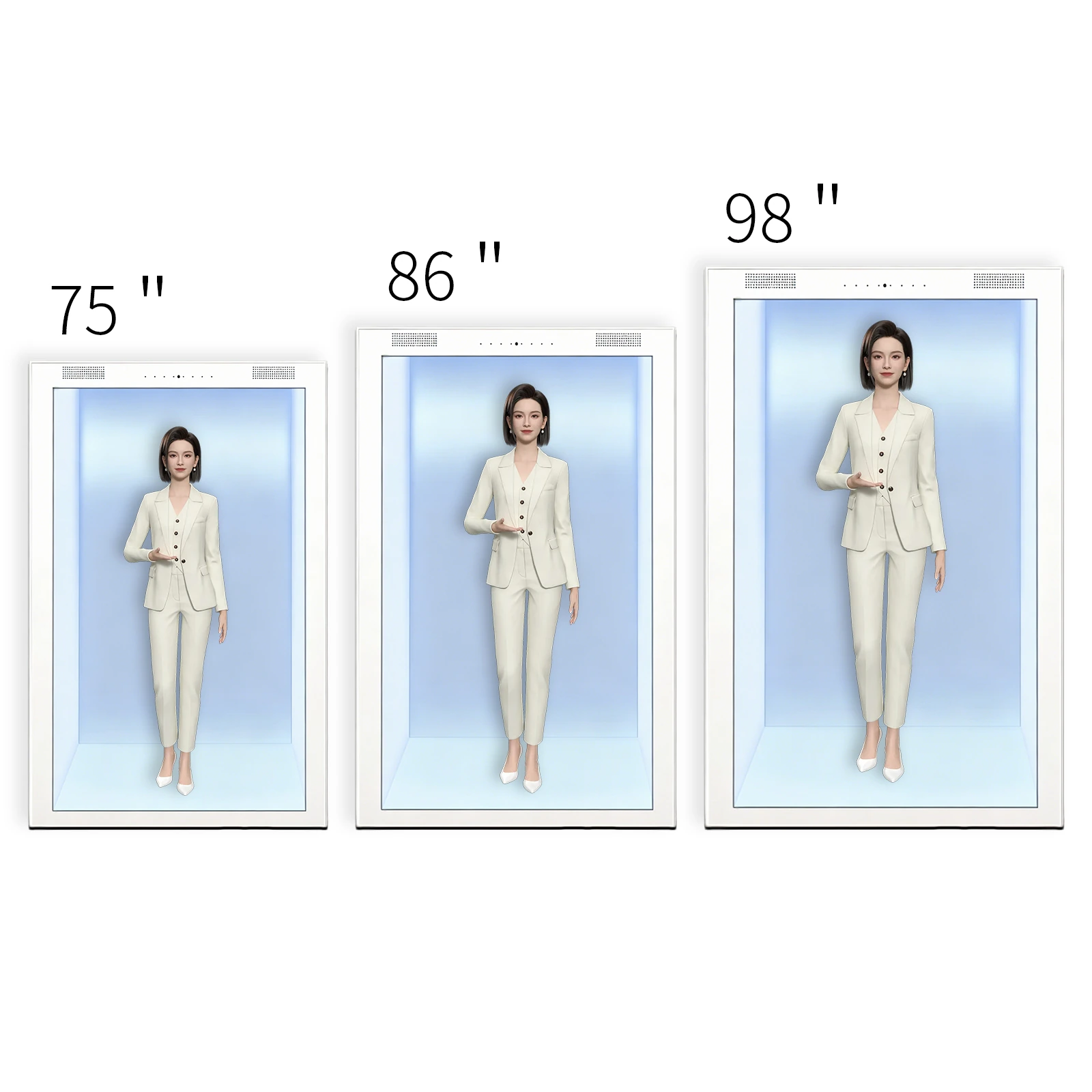 Qtenboard 75 & 86 inch transparent display