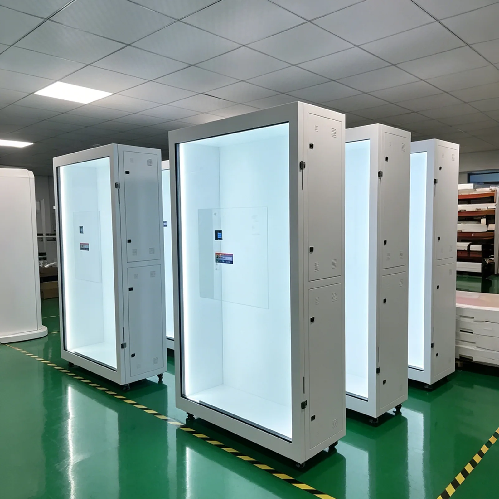Factory batch transparent cabinets