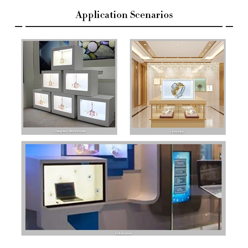Transparent LCD Display Showcase multiple application scenarios