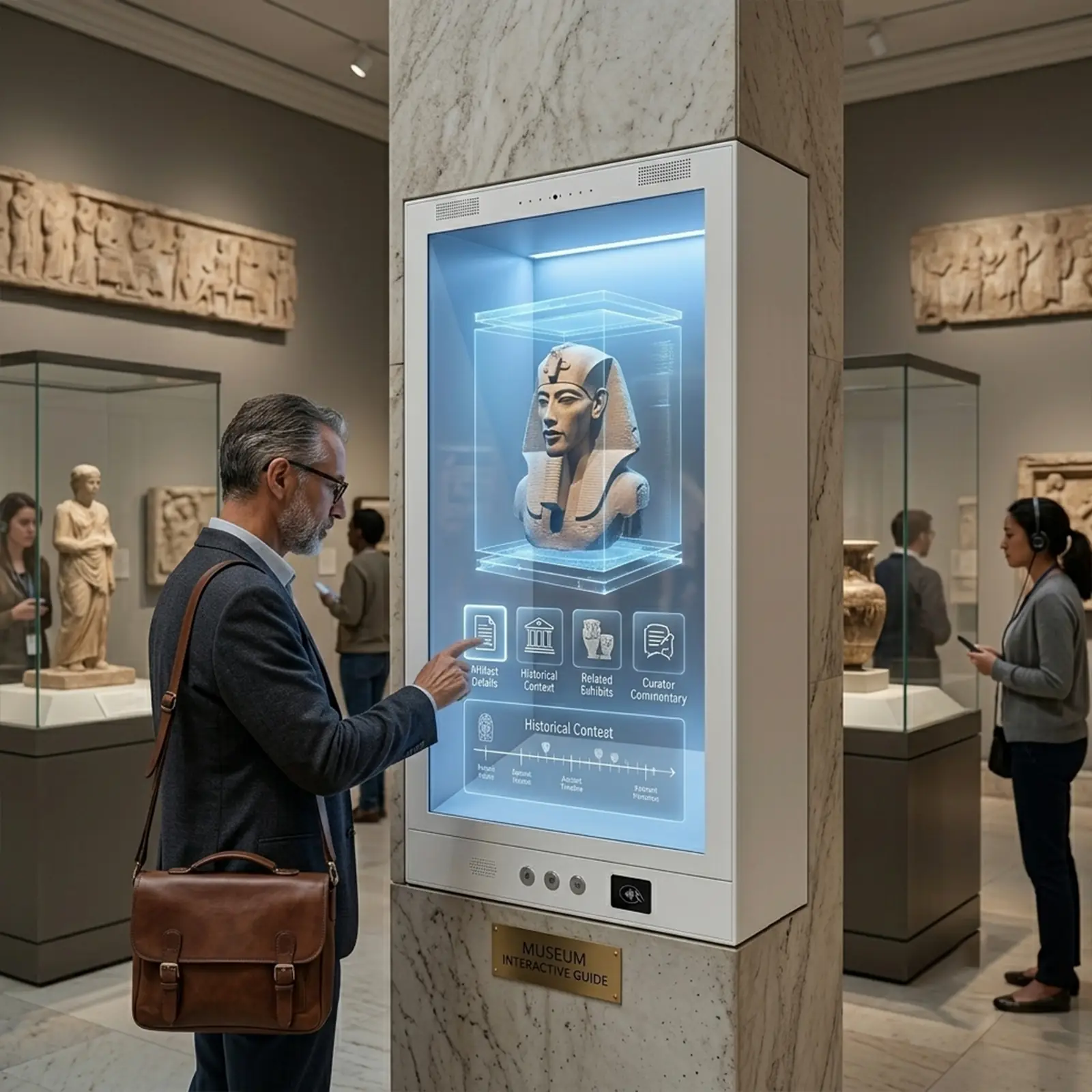 Museum Exhibition Transparent Cabinet