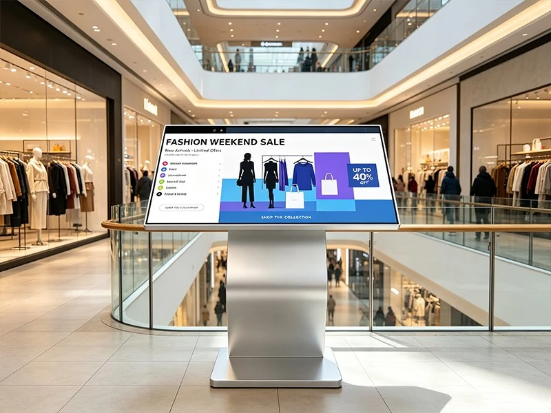 Wayfinding Touch Kiosk in Shopping Mall