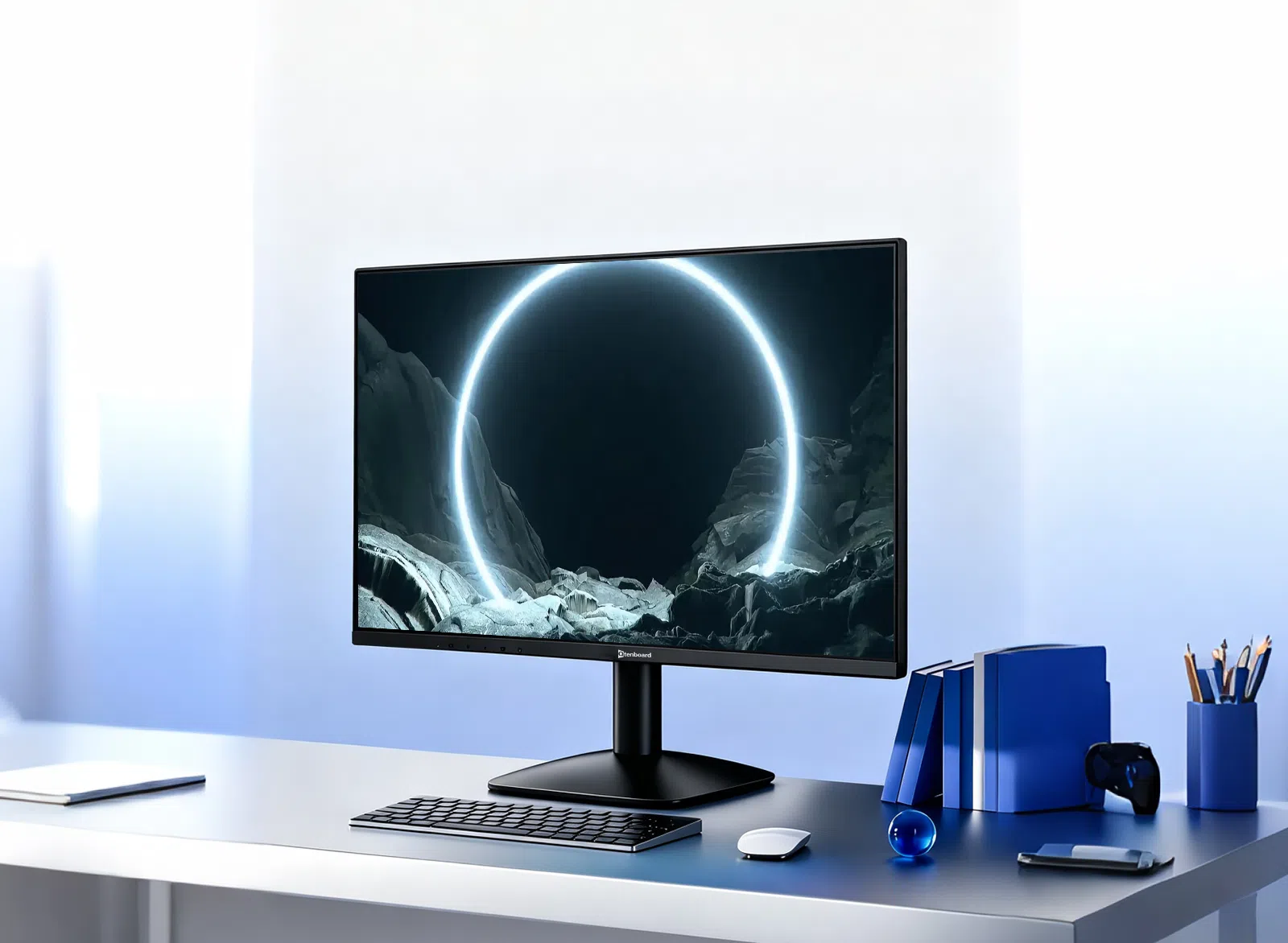 AOC high stability commercial 2K IPS monitor with TUV low blue light certification