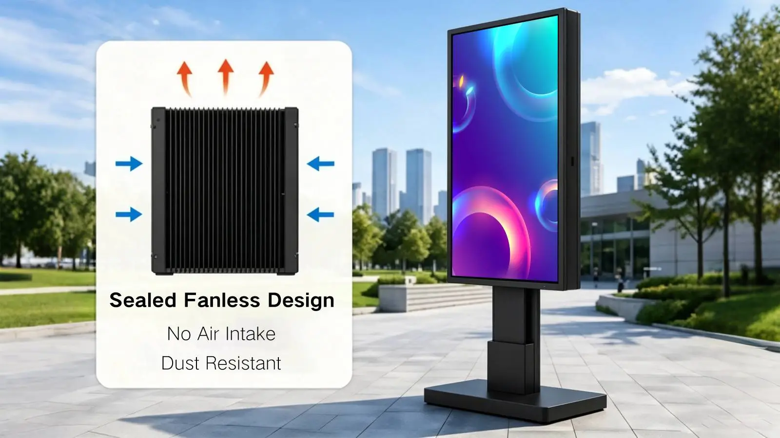 Fanless heat dissipation diagram