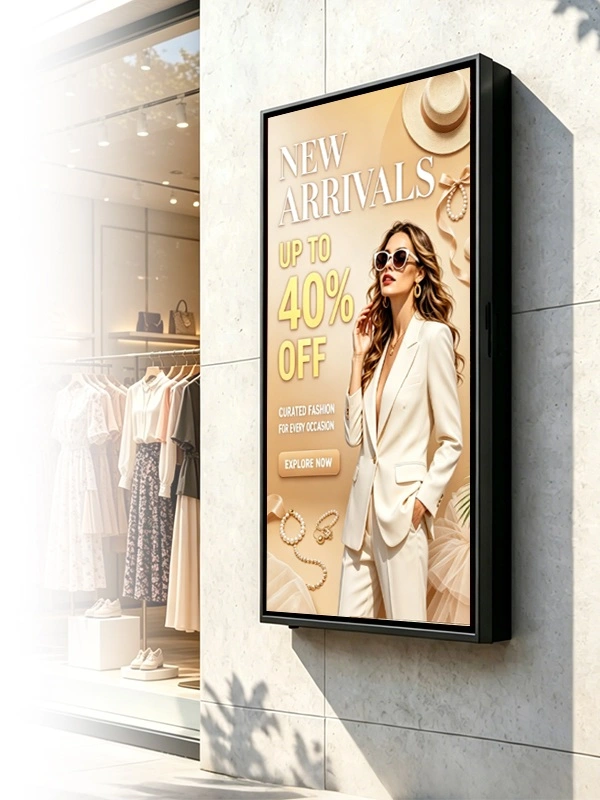 Qtenboard Outdoor Wall‑Mounted Digital Signage advertising display