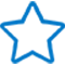 Lifelike color star icon