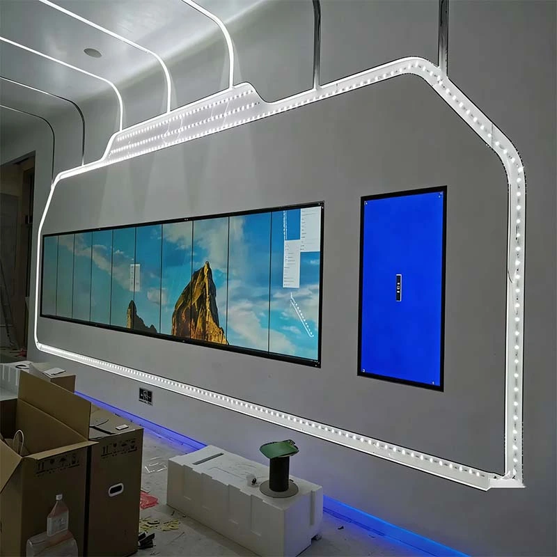 Qtenboard Irregular LCD Video Wall Global Export Project Experience