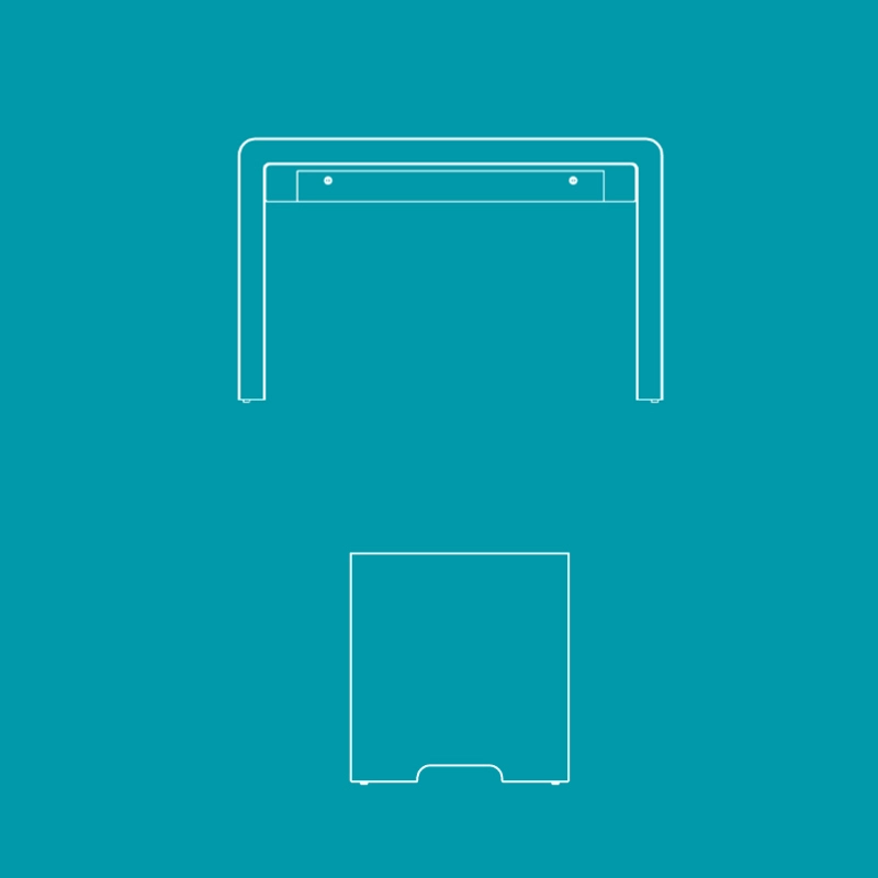 Qtenboard Multitouch Table Structure Drawing