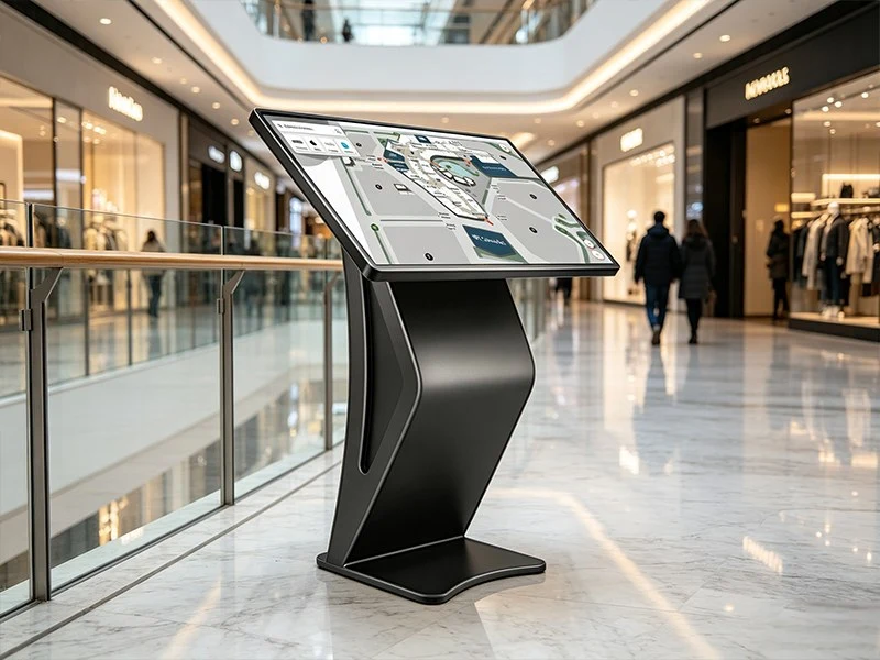 Interactive Directory Screen in Hotel Lobby