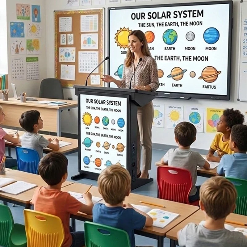 Qtenboard Digital Lectern in Corporate Training Center