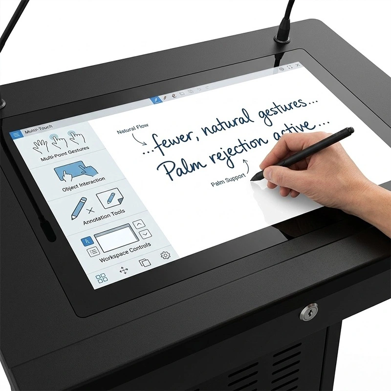 Responsive Multi-Touch Display with Palm Rejection