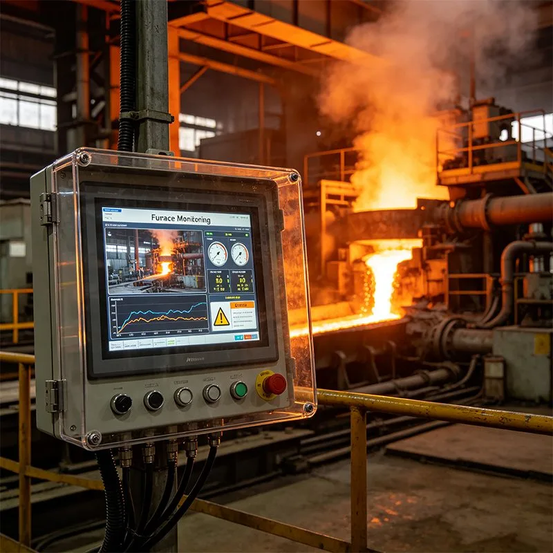 Heat resistant Open Frame Monitor industrial display for high temperature workshop digital signage