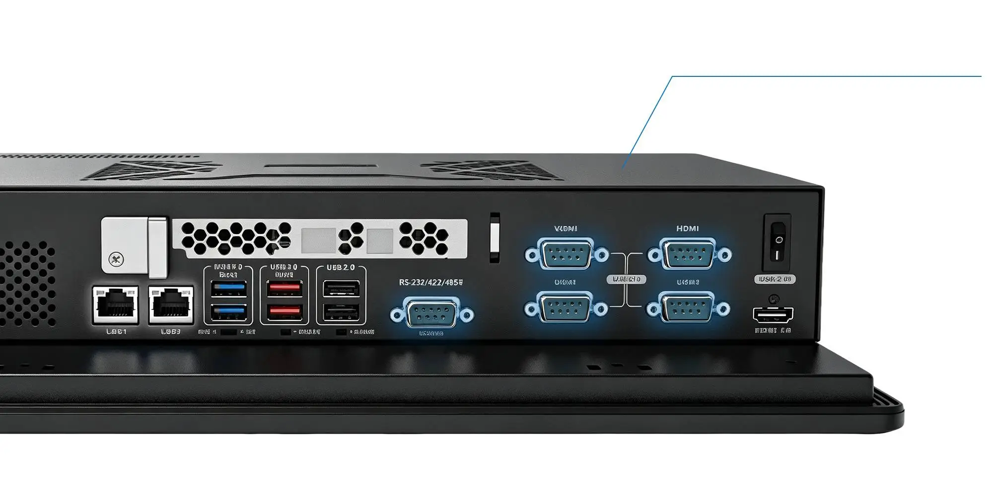 QM-ADL Rear Panel Serial COM Interfaces