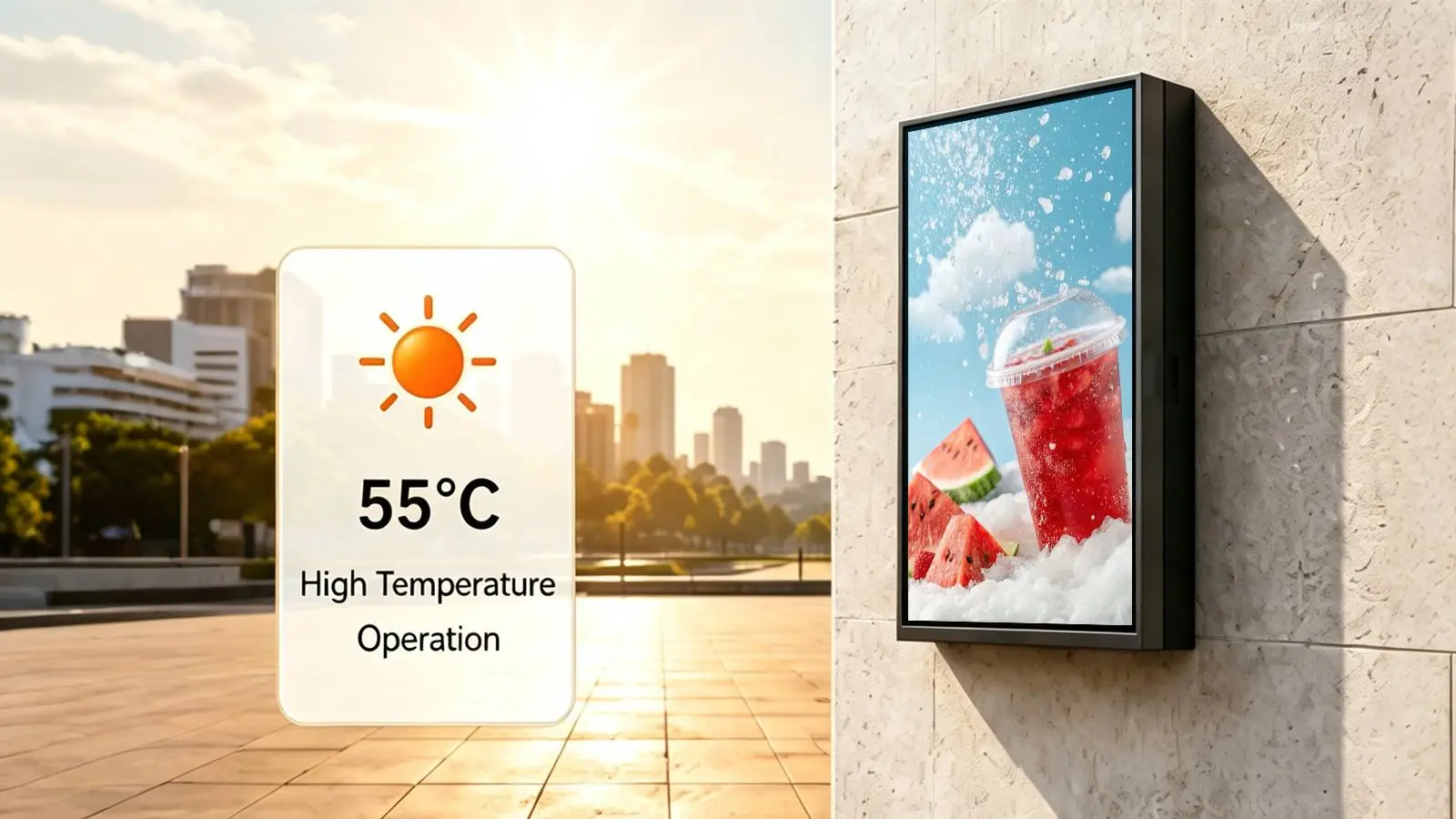 Qtenboard 55℃ high‑temperature test diagram
