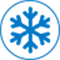 Low temp snowflake icon
