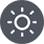 Low brightness gray sun icon