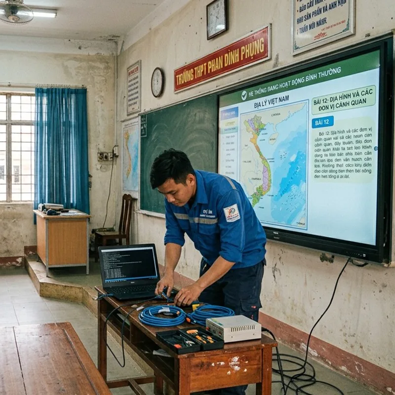Installation of interactive touch table for preschool education project in Ho Chi Minh, Vietnam