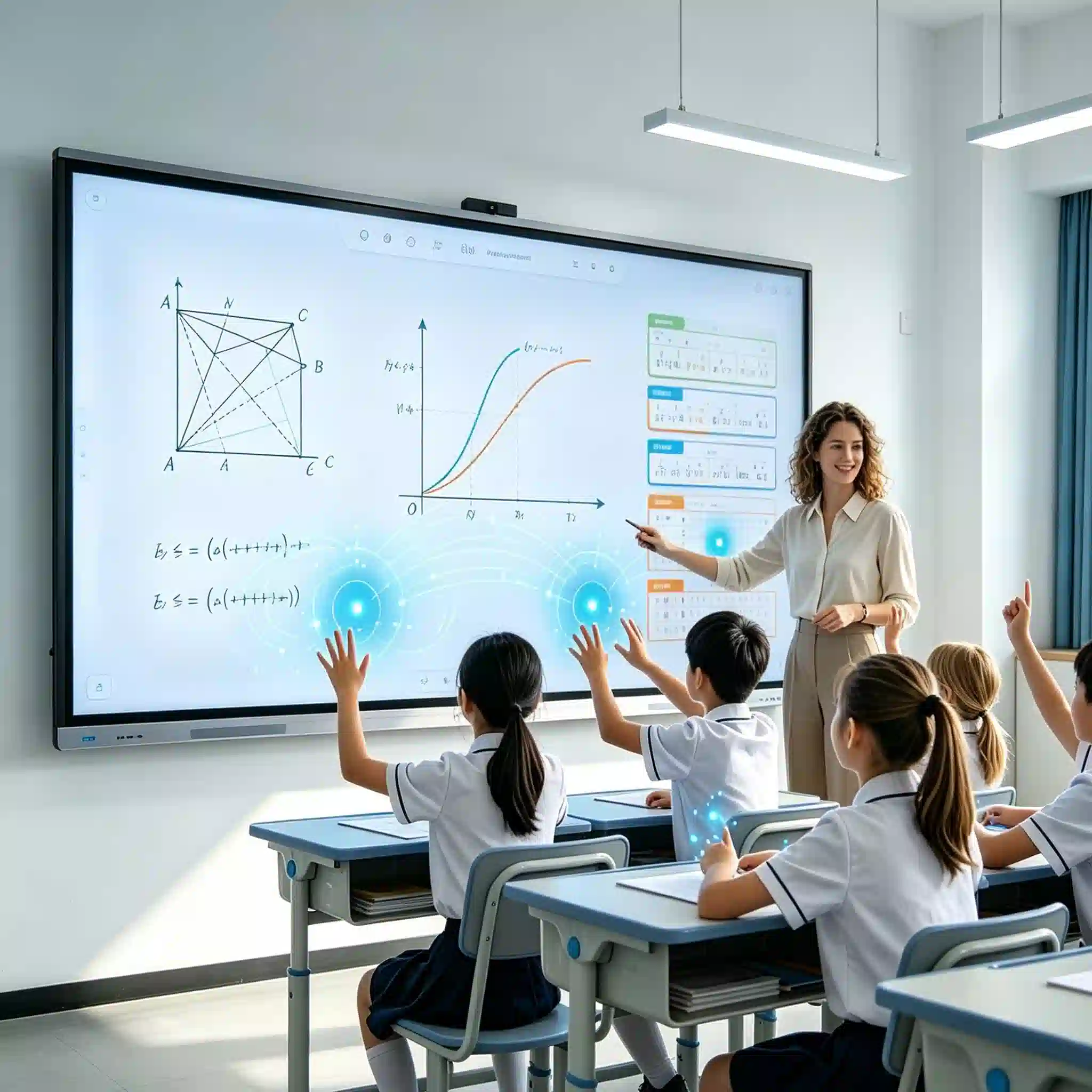 Multi-Touch Points on Interactive Flat Panels: 20/50/100-Point