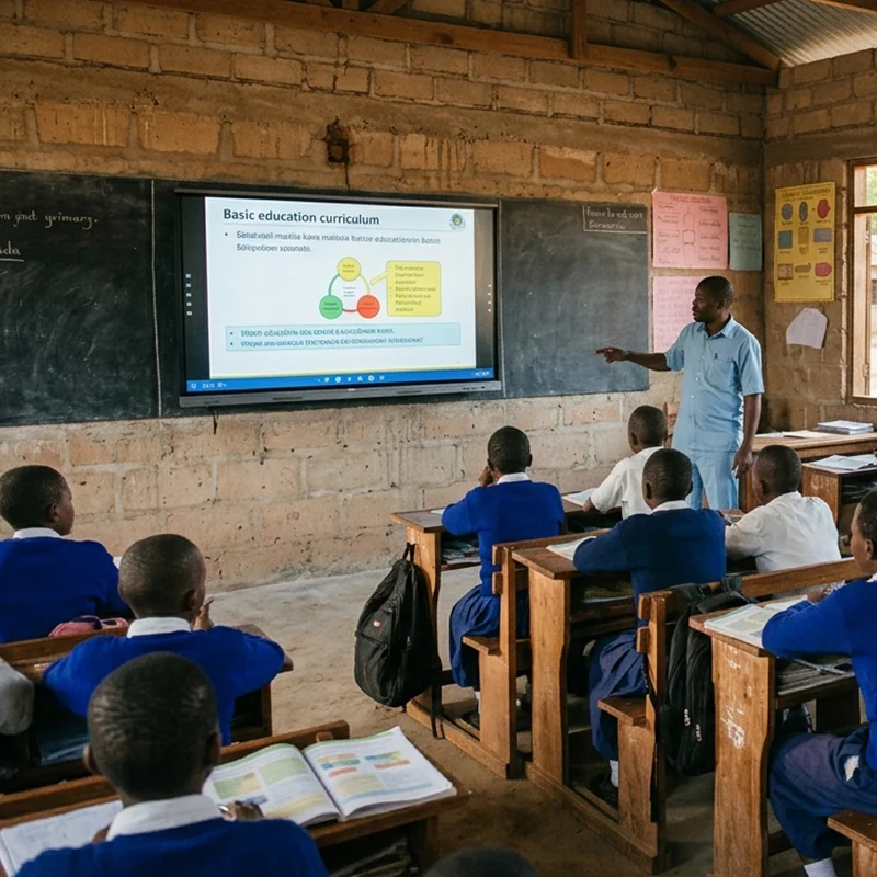 Interactive whiteboard equipment for rural education upgrade project in Dar es Salaam, Tanzania