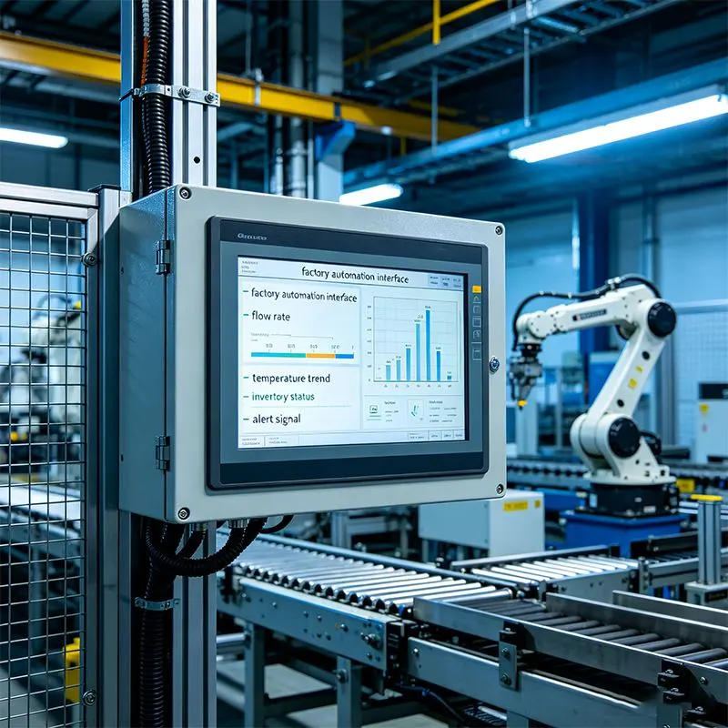 Industrial Open Frame Display touch screen for factory automated production line monitoring