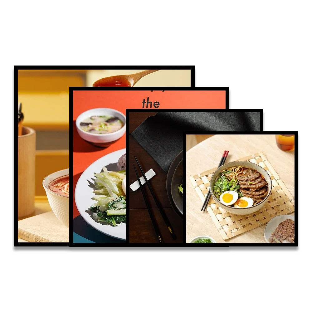 Square TFT LCD digital photo frame wall display monitor