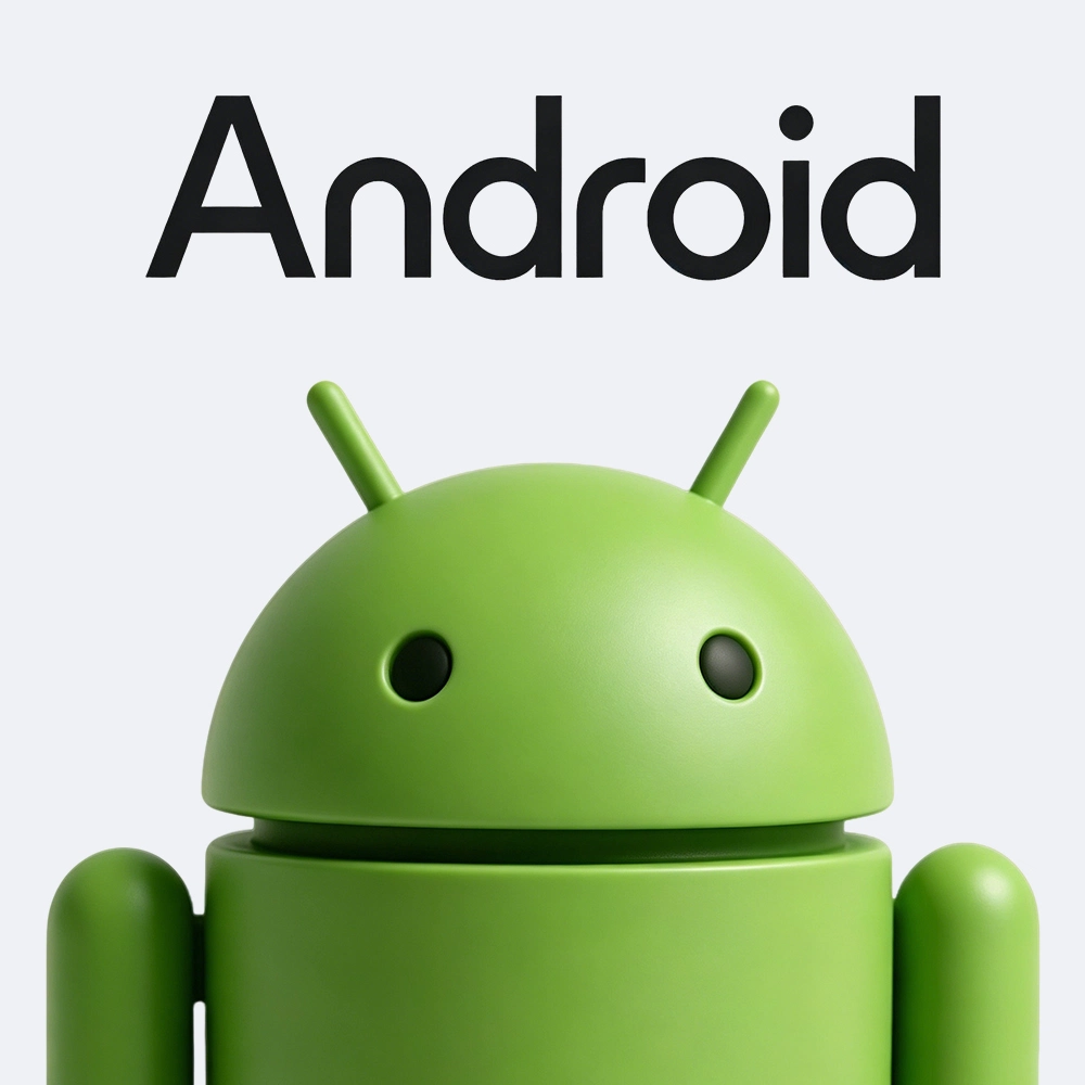 Android operating system compatibility logo for digital signage application deployment