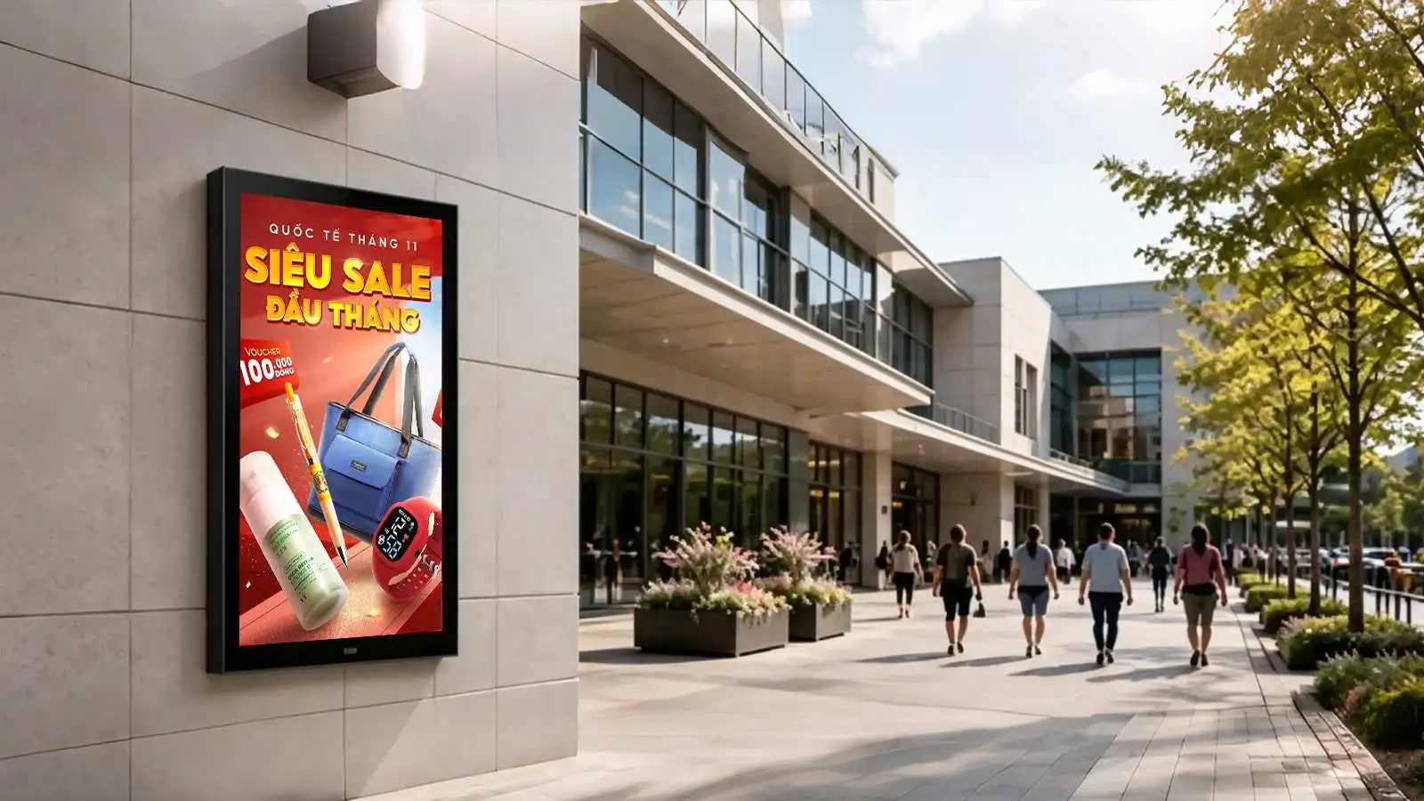 Beauty Retail cosmetic shop outdoor screen