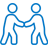 Two people lifting icon