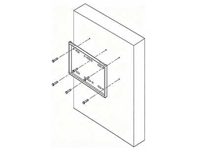 Step 1 wall plate fixing drawing