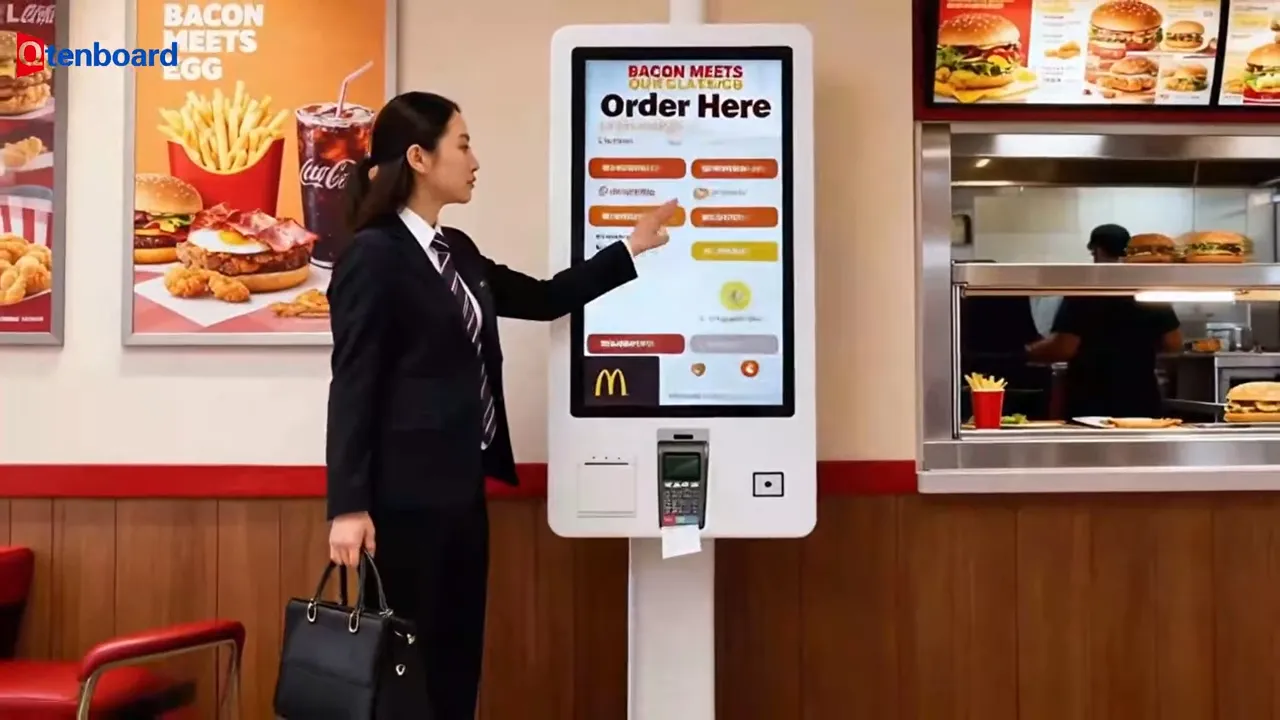 Self-Ordering Kiosks for Restaurants & Retail | Qtenboard