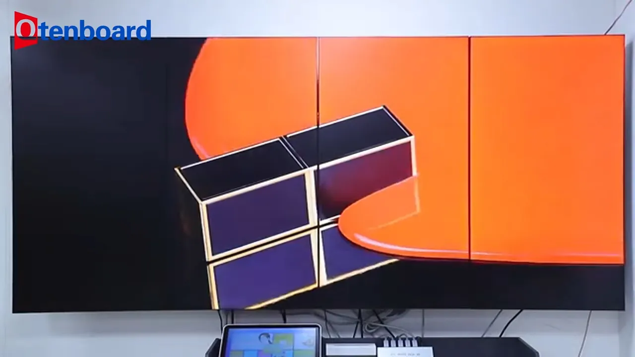 Front Service LCD Video Wall Displays | Qtenboard
